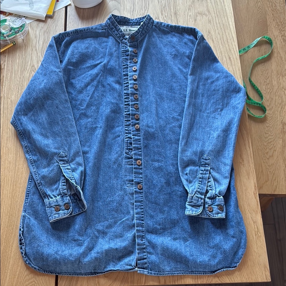 Vintage L.L. Bean Blue Denim Shirt